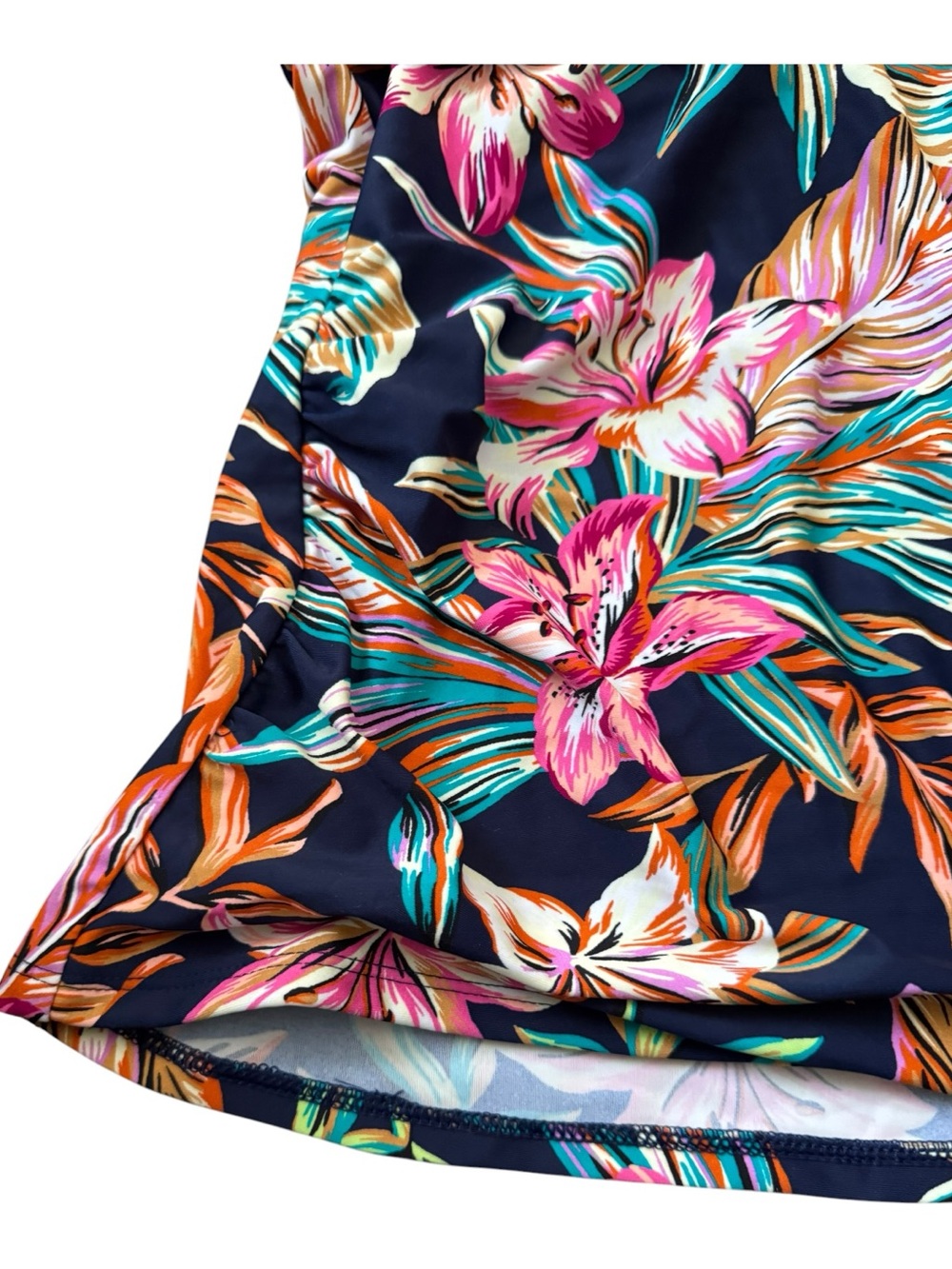Krista Sport by Christina NWT Tankini Top S Tropical Floral Bust Enhancer - Picture 2 of 10